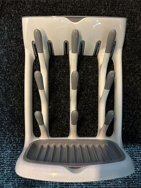 Oxo White and Gray Bottle Drying Rack